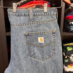 Mens carharrt denim jeans size 42x28